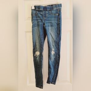 Girls size 12 skinny distressed jeans
